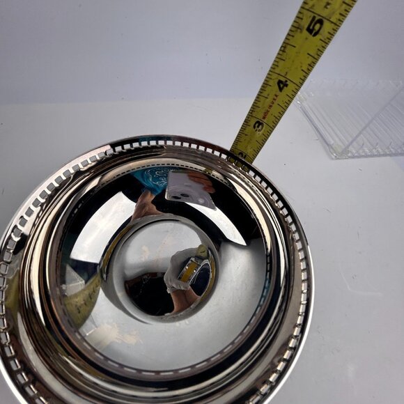 Skyscraper Design Bowl by Richard Meier for Swid Powell Silverplated 1980s 6" - Picture 14 of 16